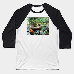 Pierre-Auguste Renoir La Grenouillère Art Print 1869 Impressionism Baseball T-Shirt